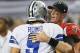 ATLANTA, GA - NOVEMBER 04: Matt Ryan #2 of the Atlanta Falcons hugs Tony Romo #9 of the Dallas Cowboys after their 19-13 win at Georgia Dome on November 4, 2012 in Atlanta, Georgia. (Photo by Kevin C. Cox/Getty Images)