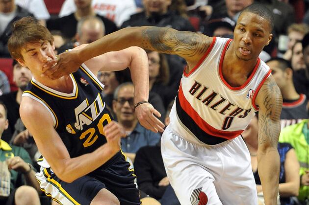 Jazz Beat Blazers 112-102