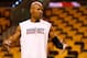 BOSTON, MA - JANUARY 27: Former Boston Celtics player, Ray Allen #34 of the Miami Heat, warms up prior to the game against the Boston Celtics on January 27, 2013 at TD Garden in Boston, Massachusetts. Ray Allen returns to Boston for the first time since playing with the Celtics and losing to the Miami Heat in the Eastern Conference finals of the playoffs. NOTE TO USER: User expressly acknowledges and agrees that, by downloading and or using this photograph, User is consenting to the terms and conditions of the Getty Images License Agreement. (Photo by Jared Wickerham/Getty Images)