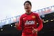 MANCHESTER, ENGLAND - MARCH 02: Shinji Kagawa of Manchester United celebrates scoring to make it 3-0 and claim a hat-trick during the Barclays Premier League match between Manchester United and Norwich City at Old Trafford on March 2, 2013 in Manchester, England. (Photo by Michael Regan/Getty Images)