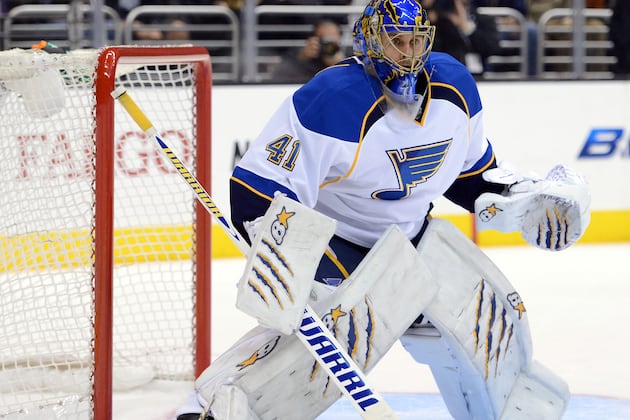 Halak Leaves Game vs. Wild with Lower-Body Injury