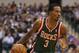 DALLAS, TX - FEBRUARY 26: Brandon Jennings #3 of the Milwaukee Bucks at American Airlines Center on February 26, 2013 in Dallas, Texas. NOTE TO USER: User expressly acknowledges and agrees that, by downloading and or using this photograph, User is consenting to the terms and conditions of the Getty Images License Agreement. (Photo by Ronald Martinez/Getty Images)