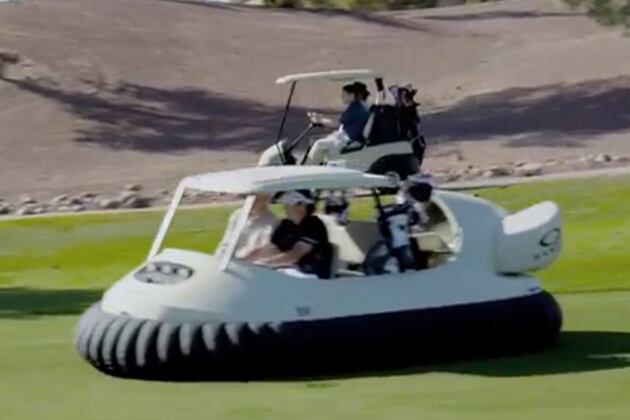 Bubba Watson's Hovercraft Golf Cart Is Pretty Amazing
