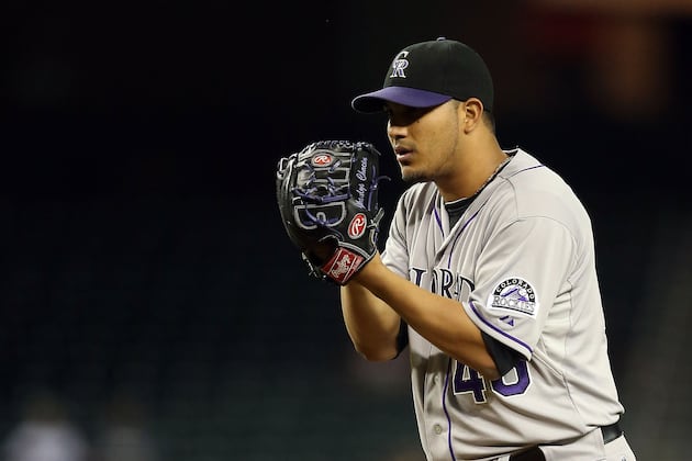 Rockies Pitcher Jhoulys Chacin Turns in Strong Effort in First Start