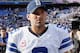 BALTIMORE, MD - OCTOBER 14: Quarterback Tony Romo #9 of the Dallas Cowboys walks off the field after the Cowboys lost 31-29 to the Baltimore Ravens at M&T Bank Stadium on October 14, 2012 in Baltimore, Maryland. (Photo by Rob Carr/Getty Images)