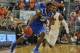 GAINESVILLE, FL - FEBRUARY 12: Forward Alex Poythress #22 of the Kentucky Wildcats drives upcourt against the Florida Gators February 12, 2013 at Stephen C. O'Connell Center in Gainesville, Florida. (Photo by Al Messerschmidt/Getty Images)