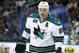 February 16, 2012; Tampa FL, USA; San Jose Sharks left wing Ryane Clowe (29) during the first period against the Tampa Bay Lightning at Tampa Bay Times Forum. Mandatory Credit: Kim Klement-USA TODAY Sports
