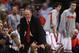 LOS ANGELES, CA - MARCH 30: Head coach Thad Matta of the Ohio State Buckeyes watches from the sideline in the second half while taking on the Wichita State Shockers during the West Regional Final of the 2013 NCAA Men's Basketball Tournament at Staples Center on March 30, 2013 in Los Angeles, California. (Photo by Jeff Gross/Getty Images)