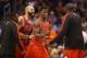 PHOENIX, AZ - NOVEMBER 14: Jimmy Butler #21 of the Chicago Bulls high fives teammates after scoring against the Phoenix Suns during the NBA game at US Airways Center on November 14, 2012 in Phoenix, Arizona. NOTE TO USER: User expressly acknowledges and agrees that, by downloading and or using this photograph, User is consenting to the terms and conditions of the Getty Images License Agreement. (Photo by Christian Petersen/Getty Images)