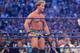 HOUSTON, TX - APRIL 5: (L-R) WWE Superstar Chris Jericho taunts actor Mickey Rourke as they prepare to duel during WrestleMania 25 at Reliant Stadium on April 5, 2009 in Houston, Texas. (Photo by Bill Olive/Getty Images)
