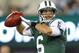 EAST RUTHERFORD, NJ - NOVEMBER 22: Quarterback Mark Sanchez #6 of the New York Jets makes a pass during warm ups before the start of their game against the New England Patriots at MetLife Stadium on November 22, 2012 in East Rutherford, New Jersey. (Photo by Rich Schultz /Getty Images)