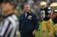 SOUTH BEND, IN - OCTOBER 20: Head coach Brian Kelly of the Notre Dame Fighting Irish argues with a referee during a game against the BYU Cougars at Notre Dame Stadium on October 20, 2012 in South Bend, Indiana. Notre Dame defeated BYU 17-14. (Photo by Jonathan Daniel/Getty Images)