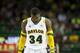WACO, TX - DECEMBER 4: Cory Jefferson #34 of the Baylor University Bears hangs his head while trailing the Northwestern University Wildcats on December 4, 2012 at the Ferrell Center in Waco, Texas. (Photo by Cooper Neill/Getty Images)