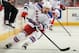 NEWARK, NJ - MARCH 19: Marian Gaborik #10 of the New York Rangers takes the puck in the first period against the New Jersey Devils at the Prudential Center on March 19, 2013 in Newark, New Jersey. (Photo by Elsa/Getty Images)
