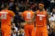 WASHINGTON, DC - MARCH 28: C.J. Fair #5 and James Southerland #43 of the Syracuse Orange reacts after a play against the Indiana Hoosiers during the East Regional Round of the 2013 NCAA Men's Basketball Tournament at Verizon Center on March 28, 2013 in Washington, DC. (Photo by Win McNamee/Getty Images)