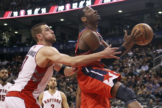 Valanciunas Has Career Night, Raptors Beat Wizards