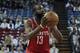 April 03, 2013; Sacramento, CA, USA; Houston Rockets shooting guard James Harden (13) shoots the ball against the Sacramento Kings during the first quarter at Sleep Train Arena. Mandatory Credit: Kelley L Cox-USA TODAY Sports