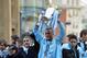 Smiles better: City celebrate their first title since 1968 last May