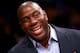 LOS ANGELES, CA - OCTOBER 30: Los Angeles Lakers Hall of Fame player and current part owner of the Los Angeles Dodgers Magic Johnson attends the game with the Dallas Mavericks at Staples Center on October 30, 2012 in Los Angeles, California. The Mavericks won 99-91. NOTE TO USER: User expressly acknowledges and agrees that, by downloading and or using this photograph, User is consenting to the terms and conditions of the Getty Images License Agreement. (Photo by Stephen Dunn/Getty Images)