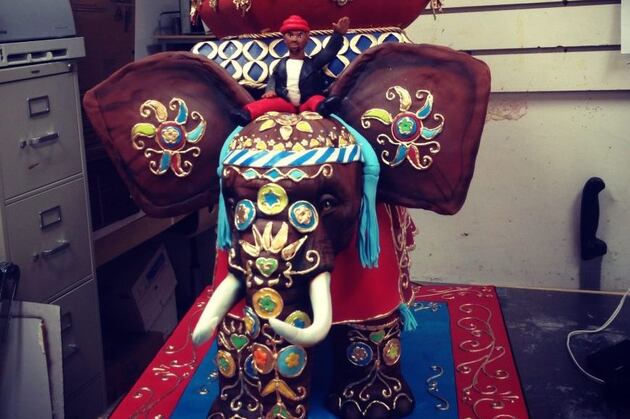 Chris Bosh's Birthday Cake Was Him Riding a Elephant (Picture)