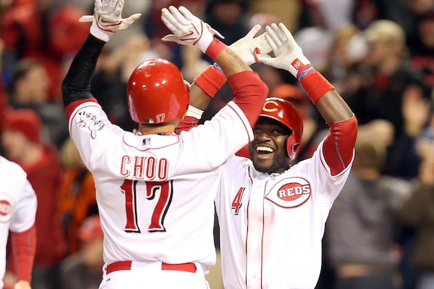 Reds Hold off Angels in Series Rubber Game