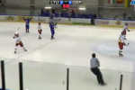 Lithuanian Hockey Player Throws Tantrum, Stick at Ref