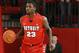 Nov 13, 2012; Jamaica, NY, USA; Detroit Titans forward Doug Anderson (23) advances the ball during the first half against the St. John's Red Storm at Carnesecca Arena. Mandatory Credit: Anthony Gruppuso-USA TODAY Sports