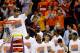 WASHINGTON, DC - MARCH 30: Michael Carter-Williams #1 of the Syracuse Orange cuts down the net after defeating the Marquette Golden Eagles to win the East Regional Round Final of the 2013 NCAA Men's Basketball Tournament at Verizon Center on March 30, 2013 in Washington, DC. (Photo by Win McNamee/Getty Images)