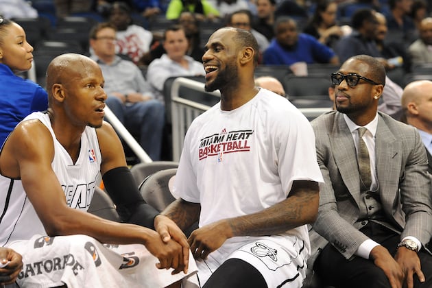 Heat's LeBron James, Dwyane Wade, Ray Allen Are out vs. Bobcats