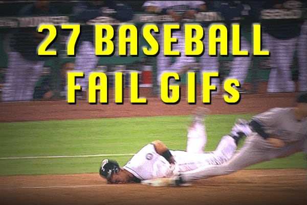 27 Amazing Baseball Fail GIFs
