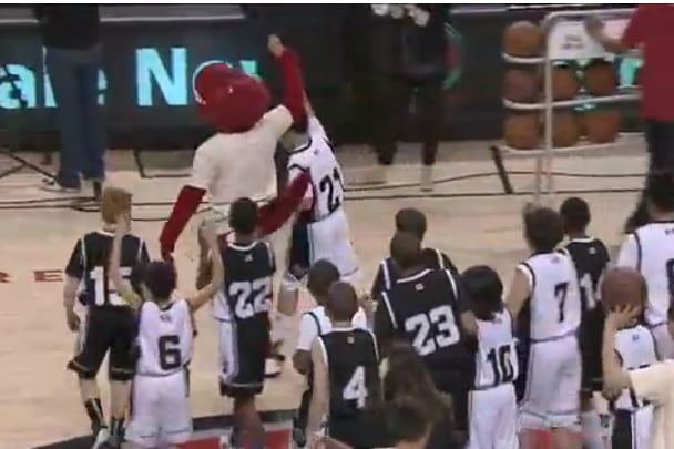 12-Year-Old Hits Half Court Shot at a Raptors Game