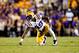 November 10, 2012; Baton Rouge, LA, USA; LSU Tigers defensive end Barkevious Mingo (49) during a game against the Mississippi State Bulldogs at Tiger Stadium. Mandatory Credit: Derick E. Hingle-USA TODAY Sports