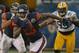 CHICAGO, IL - DECEMBER 16: Brandon Marshall #15 of the Chicago Bears runs after a catch against the Green Bay Packers at Soldier Field on December 16, 2012 in Chicago, Illinois. The Packers defeated the Bears 21-13. (Photo by Jonathan Daniel/Getty Images)