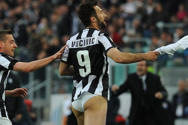 Vucinic Sheds Pants in Goal Celebration Yet Again