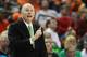 AUSTIN, TX - MARCH 24: Head coach Jim Larranaga of the Miami Hurricanes reacts in the first half against the Illinois Fighting Illini during the third round of the 2013 NCAA Men's Basketball Tournament at The Frank Erwin Center on March 24, 2013 in Austin, Texas. (Photo by Ronald Martinez/Getty Images)
