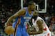 HOUSTON, TX - DECEMBER 29: Kevin Durant #35 of the Oklahoma City Thunder drives past James Harden #13 of the Houston Rockets at the Toyota Center on December 29, 2012 in Houston, Texas. NOTE TO USER: User expressly acknowledges and agrees that, by downloading and or using this photograph, User is consenting to the terms and conditions of the Getty Images License Agreement. (Photo by Scott Halleran/Getty Images)