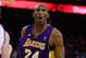 OAKLAND, CA - MARCH 25: Kobe Bryant #24 of the Los Angeles Lakers reacts after being called for a foul during their game against the Golden State Warriors at Oracle Arena on March 25, 2013 in Oakland, California. NOTE TO USER: User expressly acknowledges and agrees that, by downloading and or using this photograph, User is consenting to the terms and conditions of the Getty Images License Agreement. (Photo by Ezra Shaw/Getty Images)
