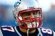 FOXBORO, MA - DECEMBER 30: Rob Gronkowski #87 of the New England Patriots warms up prior to the game against the Miami Dolphins during the game at Gillette Stadium on December 30, 2012 in Foxboro, Massachusetts. (Photo by Jared Wickerham/Getty Images)