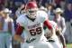 FORT WORTH, TX - DECEMBER 1: Lane Johnson #69 of the Oklahoma Sooners in action against the TCU Horned Frogs at Amon G. Carter Stadium on December 1, 2012 in Fort Worth, Texas. (Photo by Rick Yeatts/Getty Images)