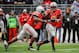 COLUMBUS, OH - NOVEMBER 24: Quarterback Braxton Miller #5 of the Ohio State Buckeyes hands off the ball to Carlos Hyde #34 of the Ohio State Buckeyes against the Michigan Wolverines at Ohio Stadium on November 24, 2012 in Columbus, Ohio. (Photo by Jamie Sabau/Getty Images)