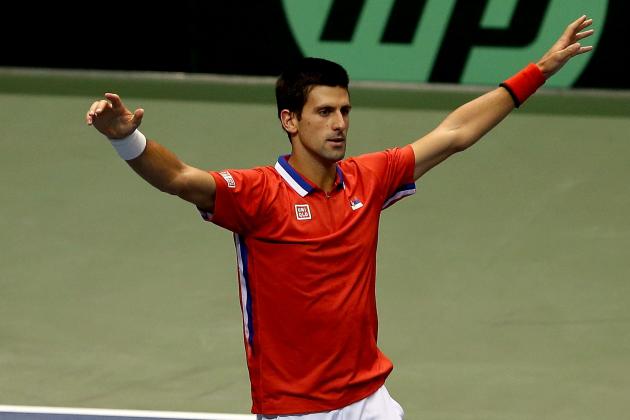 Novak Djokovic Cries After Serbia's Davis Cup Win over U.S.