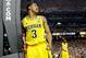 ATLANTA, GA - APRIL 06: Trey Burke #3 of the Michigan Wolverines looks on in the second half against the Syracuse Orange during the 2013 NCAA Men's Final Four Semifinal at the Georgia Dome on April 6, 2013 in Atlanta, Georgia. (Photo by Kevin C. Cox/Getty Images)