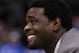 May 5, 2012; Dallas, TX, USA; TNT broadcaster Chris Webber smiles prior to calling the game with the Oklahoma City Thunder playing against the Dallas Mavericks for game four of the 2012 NBA playoffs at American Airlines Center. Mandatory Credit: Matthew Emmons-USA TODAY Sports