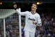 MADRID, SPAIN - APRIL 06: Cristiano Ronaldo of Real Madrid celebrates his sides fourth goal during the la Liga match between Real Madrid CF and Levante UD at Estadio Santiago Bernabeu on April 6, 2013 in Madrid, Spain. (Photo by Jasper Juinen/Getty Images)