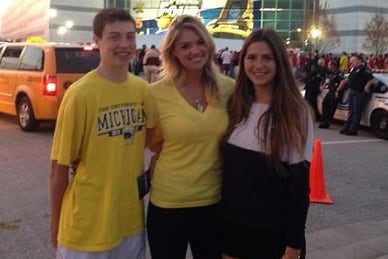 Kate Upton Is at the National Championship Rooting for Michigan