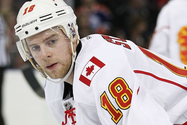Matt Stajan Leaves Game vs. Flames with Upper-Body Injury