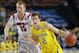 ATLANTA, GA - APRIL 08: Spike Albrecht #2 of the Michigan Wolverines drives in the first half against Tim Henderson #15 of the Louisville Cardinals during the 2013 NCAA Men's Final Four Championship at the Georgia Dome on April 8, 2013 in Atlanta, Georgia. (Photo by Streeter Lecka/Getty Images)