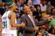 Paul Pierce and Doc Rivers hope the 1st round of the playoffs will be more smiles than frowns.
