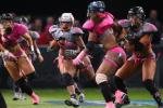 Woah: Lingerie League Football Player Trucks 2 Defenders