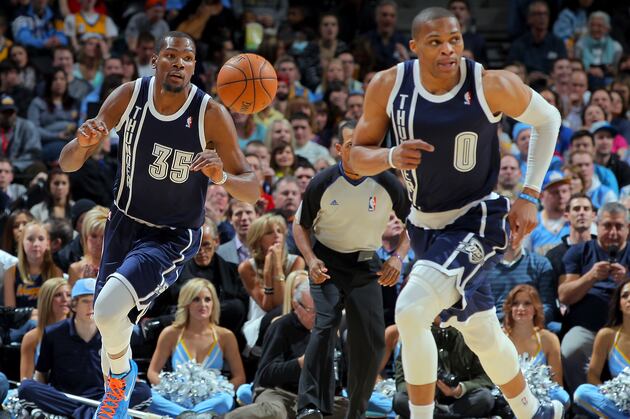 Durant Third, Westbrook 12th in Jersey Sales